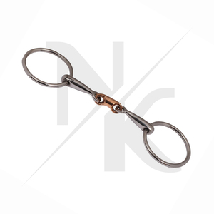 Accesorios Ecuestres al por Mayor: Bocado de Acero Inoxidable de Doble Articulación con Anillo Suelto y Eslabón Curvo de Cobre, el Más Vendido - Product Image 5