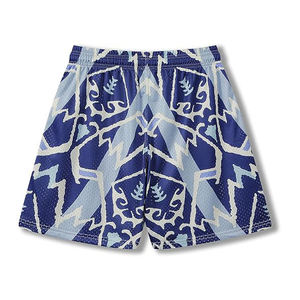 2026 Custom Logo High Street Men's Mesh Sports Shorts Wholesale 100% Polyester Quick Dry Breathable <b>Elastic</b> Waist Pockets Shorts - Product Image 4