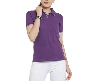 Versatile short sleeves suit warm daily wear women Polo T-<b>shirts</b> with comfort and a <b>polished</b> everyday finish women Polo T-<b>shirts</b> - Product Image 4