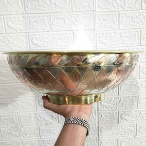 Elegant Artisan Brass Wash <b>Basin</b> Handmade Luxury Bathroom Sink Premium Decorative Vanity Bowl Stylish Residential Collection Pro - Product Image 2