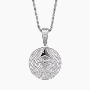Wholesale Gold Plated 925 Sterling <b>Silver</b> Moissanite Pendants <b>Charms</b> Custom Design Men's Hip Hop Party 5.6cm 3.5cm OEM ODM - Product Image 5