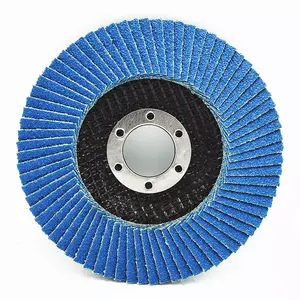 Fabrika doğrudan tedarik zirkonya Flap diskler 4.5 inç 80 Grit taşlama diski parlatma için aşındırıcı zımpara tekerlekleri