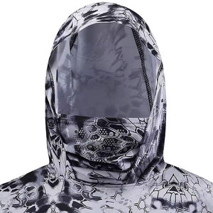 Hoodie de pêche tendance avec masque intégré pour homme, léger, respirant, toucher coton, 100 % polyester - Product Image 5