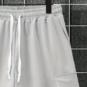 Men Casual Summer Outfit Manufacturer 2 Piece Cargo Shorts T Shirt OEM Bulk Supply - Product Image 5