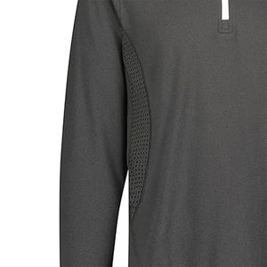 T-shirt pour homme de qualité supérieure avec fermeture éclair 3/4, tissu écologique à séchage rapide, options de couleur et de logo personnalisées, vêtements décontractés pour adultes - Product Image 2