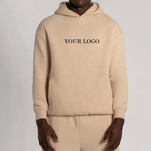 Survêtement personnalisé pour homme, sweat à capuche oversize en molleton, ensemble jogging deux pièces en coton - Product Image 2