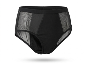 Pantalones Menstruales sin Costuras de Diseño Moderno, Ropa Interior de Nailon con Cobertura Total para el Periodo, Negro, Marrón, Azul - Product Image 2