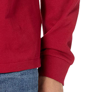 <b>Red</b> Men Custom Branding Long Sleeve <b>Polo</b> <b>Shirt</b> High Quality Durable Fabric Vacation Outdoor Casual Street Fashion Clothing - Product Image 4
