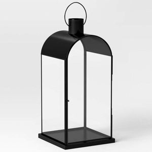 Vente en gros de lanternes en métal et en verre avec lanternes à bougies en métal fini noir mat pour la décoration extérieure et intérieure, personnalisables - Product Image 5