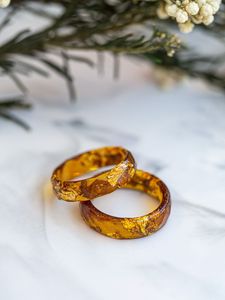 Bague en résine faite à la main, bijou unique en résine pour femmes, bague tendance colorée pour tous les jours, cadeaux, fêtes - Product Image 5