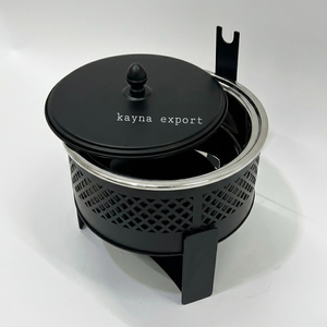 Calentador de Comida Redondo de Acero Inoxidable para Buffet de Lujo para Bodas, Diseño con Logotipo de Diamantes Dorados, Capacidad de 3L, Recipiente para Calentar con Vapor y Combustible a Base de Alcohol - Product Image 6