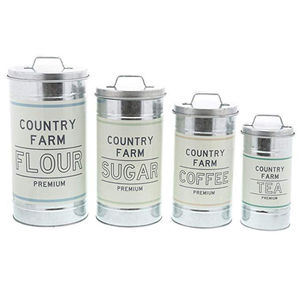 Contenedor de Almacenamiento de Arroz y Azúcar a Precio de Mayoreo, Alta Demanda, Diseño Atractivo, Juego de 3 Recipientes Galvanizados para Cocina - Product Image 6