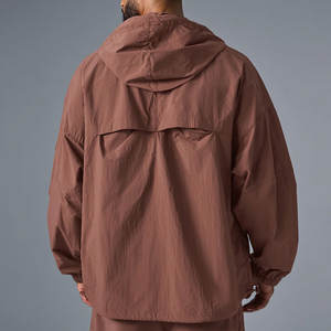 เสื้อกันลมคลาสสิกผู้ชายแฟชั่นฤดูใบไม้ร่วงเสื้อแจ็คเก็ตมีฮู้ดลำลองชายเสื้อบางน้ำหนักเบาเสื้อแจ็คเก็ตผู้ชายกันลมระบายอากาศได้ดี - Product Image 3