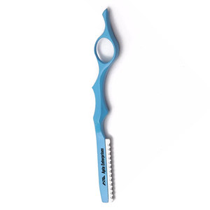 High Quality Professional Salon <b>Barber</b> Thinning Razor Stainless Steel Precision <b>Blade</b> Wood or Rubber Handle Durable Ergonomic - Product Image 6