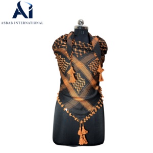 Premium-Qualität Großhandel Arafat Keffiyeh Shemagh Schal Arabischer Kopfschmuck Ghutra Yashmagh Golf Naher Osten Großlieferant - Product Image 3
