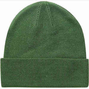 Unisex Solid <b>Green</b> Acrylic Flat Knitted <b>Beanie</b> Hat Winter Warm Casual Outdoor Adult 58-60CM Head Circumference - Product Image 1