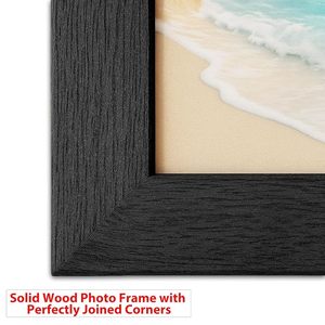Solid Wood Handmade Photo <b>Frame</b> with <b>Multiple</b> <b>Pictures</b> Full Color Printing Vertical Durable Tabletop Classic Design - Product Image 3
