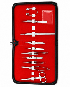 Juego de Instrumentos de Microcirugía Oftálmica Veterinaria de Primera Calidad, 11 Piezas, Kit de Cirugía Menor Oftálmica, Acero Inoxidable Reutilizable, CE - Product Image 1