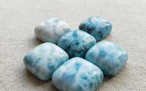 Larimar Natural de Primera Calidad, Cabujón de 6 mm, Color Azul Caribe, Gema Suelta para Anillos y Colgantes de Diseño - Product Image 2