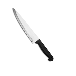 Ensemble de 5 couteaux de cuisine en acier inoxydable avec manche noir, couteaux professionnels de chef, couteaux à découper la viande, couteaux à trancher avec poignée ergonomique - Product Image 5