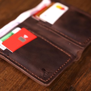 Modern <b>Slim</b> Minimalist Unisex Tactical Pouch Microfiber Waterproof Front Pocket Card Holder Thin Compact Stylish Outdoor - Product Image 3