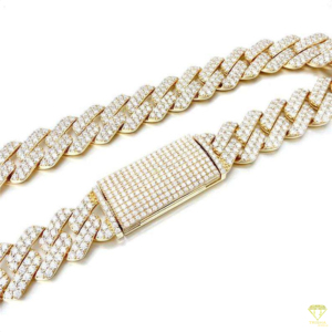 VVS Moissanite Diamond Platinum Plated 925 Sterling Silver Cuban <b>Chain</b> <b>Iced</b> Out Miami Hip Hop <b>Chain</b> for Men & Women - Product Image 4