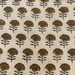 Tissu en coton imprimé à la main, beige moutarde, motif floral Buti, fabriqué en Inde, matière douce pour robe en coton. - Product Image 2