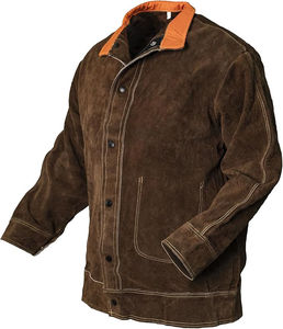 Veste de soudeur pour hommes, cuir de vachette de qualité supérieure, veste de sécurité pour le soudage, cuir résistant, veste de soudeur confortable - Product Image 6