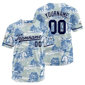 Custom Full Print <b>Baseball</b> Jersey Custom Button Up <b>Baseball</b> Jersey for Team Events and Everyday Casual Wear Style - Product Image 2