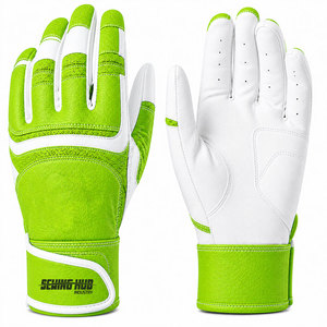 Gants de frappe de baseball renforcés avec protection du pouce et de la plante des doigts, anti-vibration, rembourrage intégré, sangle Velcro – Vente en gros - Product Image 1