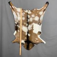Натуральная органическая козья кожа, мытая, коричневая с черными полосами, экологически чистая, для декора дома в буддийском стиле с животным мотивом