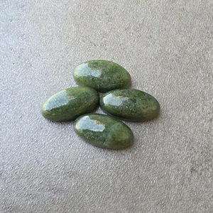 Jade Nefrita Natural AAA+ Grande Ovalado Cabujón Plano Calibrado Piedra Suelta Verde Gema Certificada por Terceros Joyería - Product Image 6