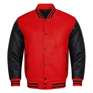 Wholesale Custom Men's Varsity <b>Jackets</b> High Quality with Stand Collar Available in All Colors for <b>Winter</b> - Product Image 3