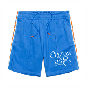 Custom Logo Blue Mesh Basketball Shorts Drawstring Closure Breathable Unisex Adult Summer Regular Fit - Product Image 6