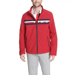 OEM personalizado Softshell chaqueta hombres mujeres Casual High Street Stand Collar cremallera carta patrón invierno Streetwear impermeable - Product Image 2