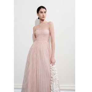 High Quality <b>Dresses</b> Women Casual CELESTIAL STRIPES GOWN <b>DRESS</b> <b>Strapless</b> ODM A Line Spring/<b>Summer</b> Modern Casual <b>Dresses</b> - Product Image 1