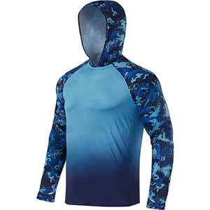 Sweat à capuche unisexe camouflage imprimé intégral, manches longues, protection UV, chemise de pêche, vêtements d'extérieur d'été, taille adulte, coupe classique - Product Image 6