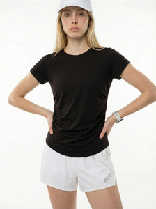 Camisetas de Algodón Grueso para Mujer, Camiseta Informal para Mujer, Camiseta Extra Grande para Mujer, Transpirable, 100% Algodón, Precio Económico - Product Image 3