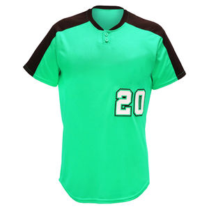   Maillot de baseball personnalisé de haute qualité pour hommes, col montant, pull-over, nom personnalisé, uniforme de baseball - Product Image 4