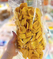 Gedroogde vacuümgefrituurde jackfruitchips, gesneden, zoet, natuurlijk, knapperig, merk KIM LONG, Vietnam, bulk export, 12 maanden houdbaarheid