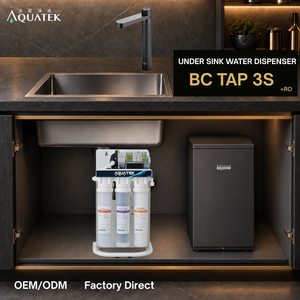 Distributeur sous-évier de luxe Aquatek BC Tap 3S |   Chaud/Ampleur d'air ambiant |   Acier inoxydable de qualité médicale |   Système RO à 5 étapes (AQ-50-1) - Product Image 1