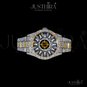 Reloj de Cuarzo RLX Totalmente Adornado con Diamantes de Moissanita, Correa de Aleación de 20mm, Joyería Hip-Hop, Regalo para Compromiso, Fiesta, Boda, Aniversario - Product Image 5