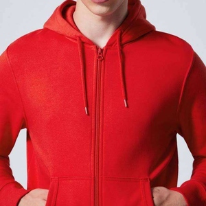 Prix de gros – Sweat à capuche pour homme à manches longues, basique, en mélange de coton, polaire de haute qualité, coupe-vent - Product Image 2