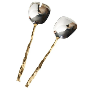 Ensemble de saladiers en laiton, poignées décorées d'animaux et d'insectes, finition polie miroir, dernières nouveautés, pour la vente en gros - Product Image 4