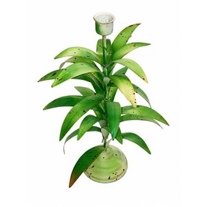 Vintage Handmade Metal Floral Candle Holder Stand Decorative Flower Leaf Design Tabletop Tealight Candle Holder for Home Decor - Product Image 2