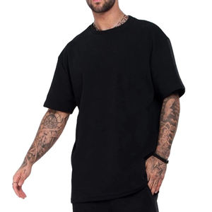 Camiseta Oversize de Algodón 100% con Hombros Caídos, Diseño Personalizado, Impresión Propia, para Hombre - Product Image 4