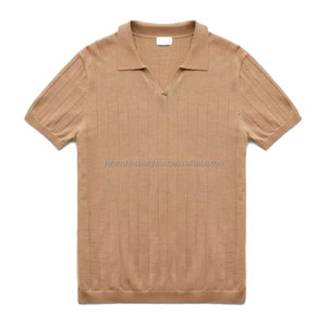 2023 Pakistán hizo cómodo algodón/fibra de bambú para camiseta Polo para hombres patrón sólido diseño único - Product Image 4