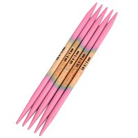 2.25mm à 12.0mm toutes longueurs extrémités colorées bambou aiguille à tricoter fil aiguille à tricoter Double pointe pour la fabrication de chaussettes en laine