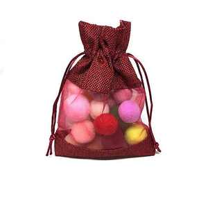 Custom Logo <b>Small</b> Jute Jewelry Pouch for Premium Eco Friendly <b>Packaging</b> Solutions - Product Image 4