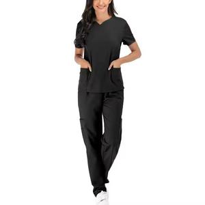 Customized Men Women Medical Spa Nursing Clinic Uniform Hospital <b>Scrub</b> <b>Set</b> Uniform Pants <b>Set</b> With Custom Logo - Product Image 1